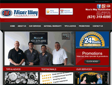 Tablet Screenshot of nicoswayauto.com